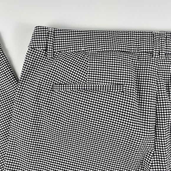 Lila Rose Womens Sz 10 Pants Black White Gingham Checkered Print Tapered Ankle - Picture 5 of 9